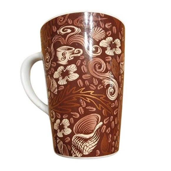 Starbucks 2006 Anniversary Mug Split Tail Mermaid Siren Copper Brown 12 oz - Picture 2 of 5